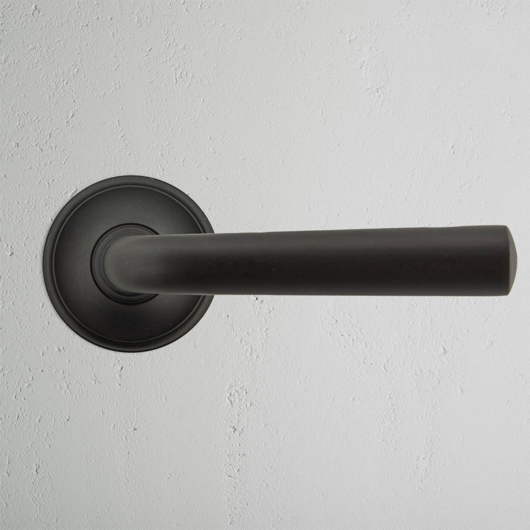 Apsley Sprung Door Handle Bronze Black | Door Handles | Hardware
