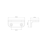 Belmont Single Sash Window Lift - Polished Nickel