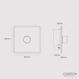 1G Two Way Dimmer Switch - Clear Polished Nickel