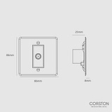 TV Outlet Socket - Clear Black