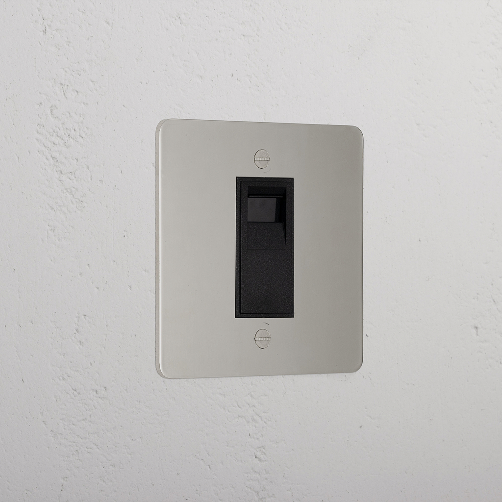Premium Polished Nickel Bt Slave Socket Black