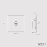 1G Double Pole Toggle Switch - Polished Nickel