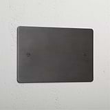 Bronze Blank Plate On White Background