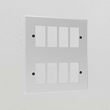 8G Rocker Switch Plate - Clear Black