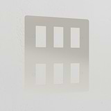 6G Rocker Switch Plate - Polished Nickel