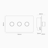 3G Two Way Dimmer Switch - Polished Nickel