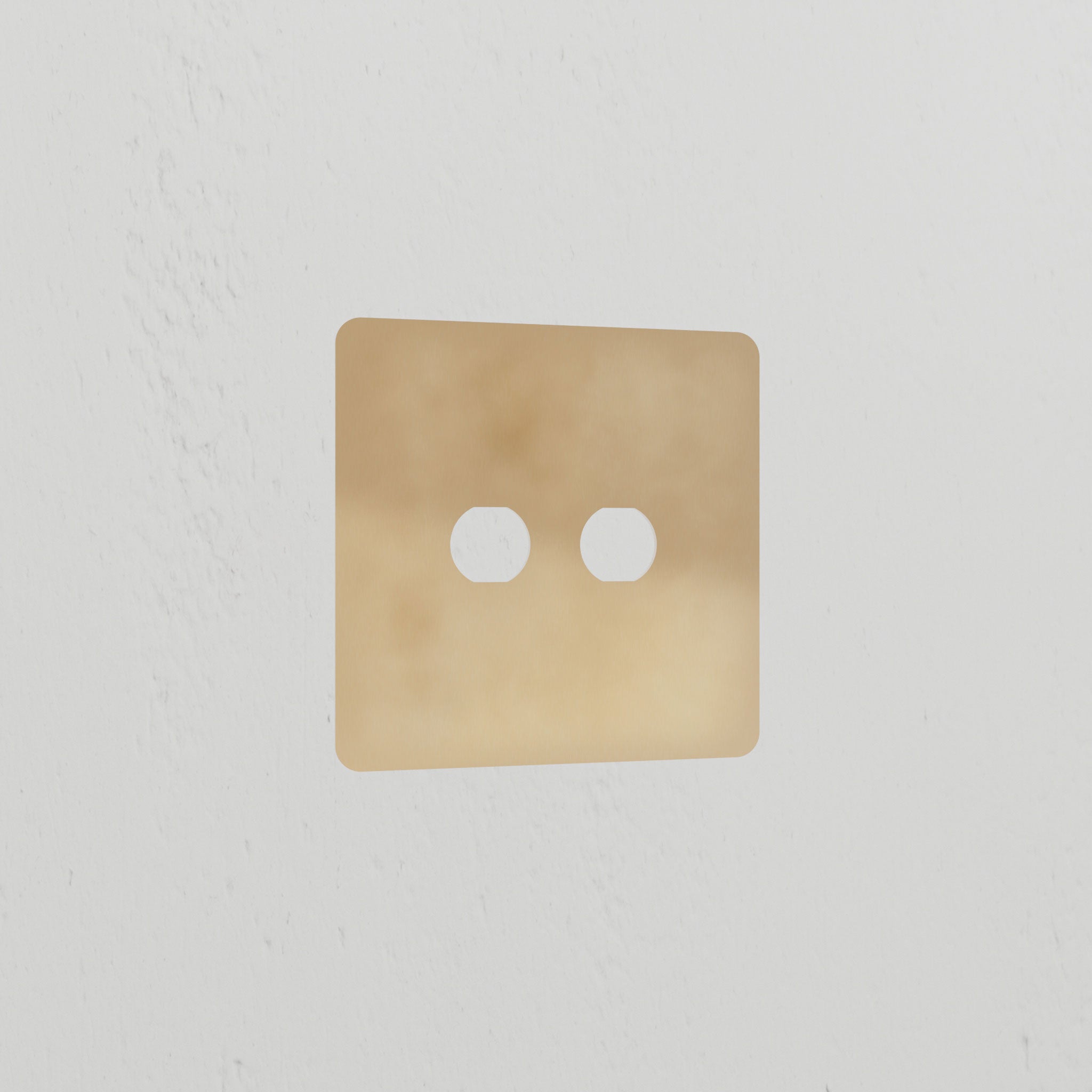 2G Switch Plate - Antique Brass