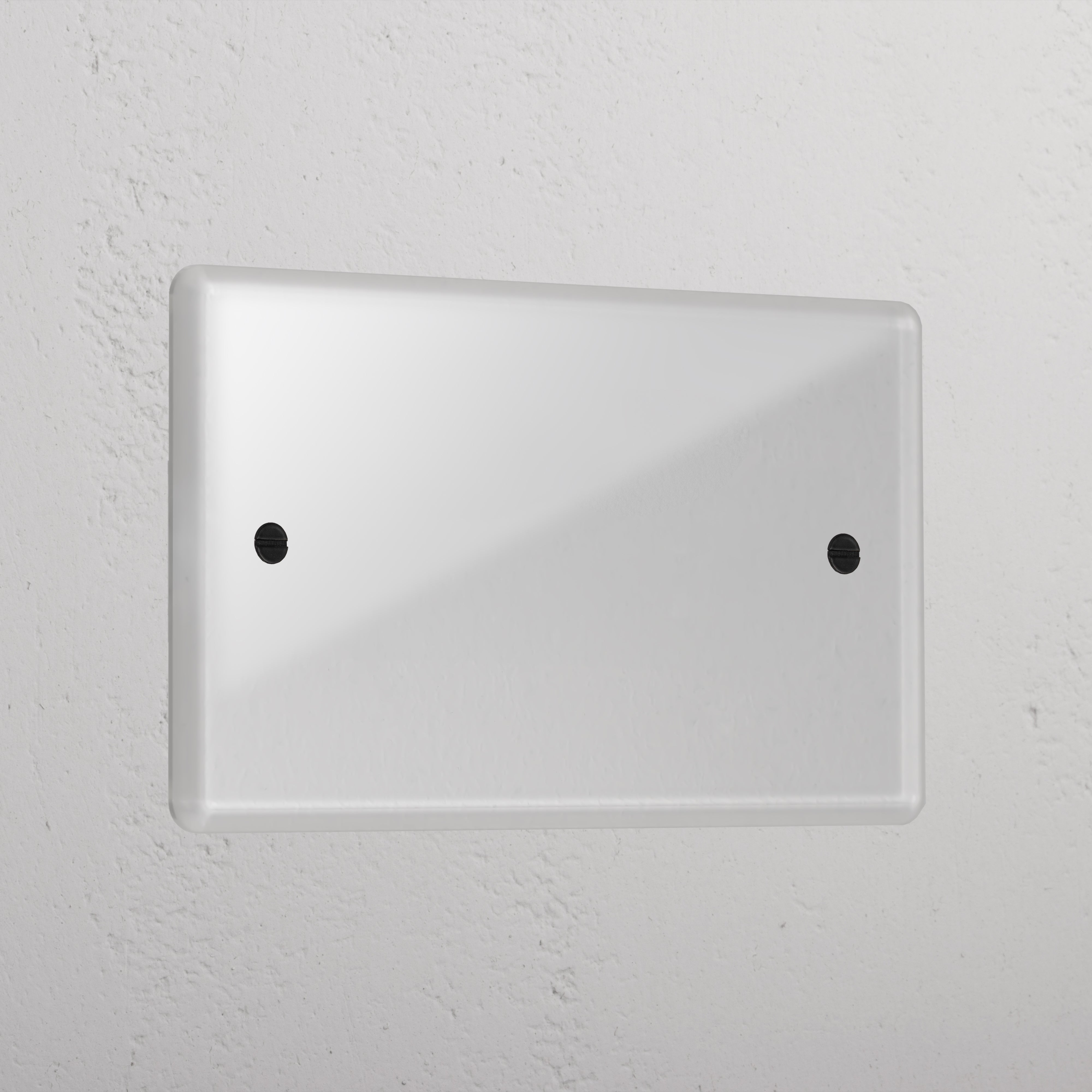 Clear Black 2G Blank Plate On Concrete Wall