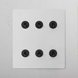 6G Two Way Toggle Switch in paintable bronze; part of 6G Switches & Dimmers; customizable for your decor.