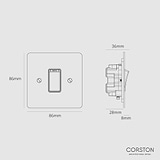 45A Cooker Switch - Antique Brass Black