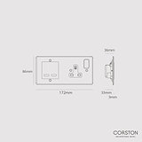 Single Socket + USB A+C Fast Charge - Clear White