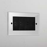 8x Usb-C Ports Socket - Clear Black