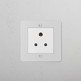 Paintable white 5A light socket, part of the 1G Sockets & Modules, designed for easy integration with decor.