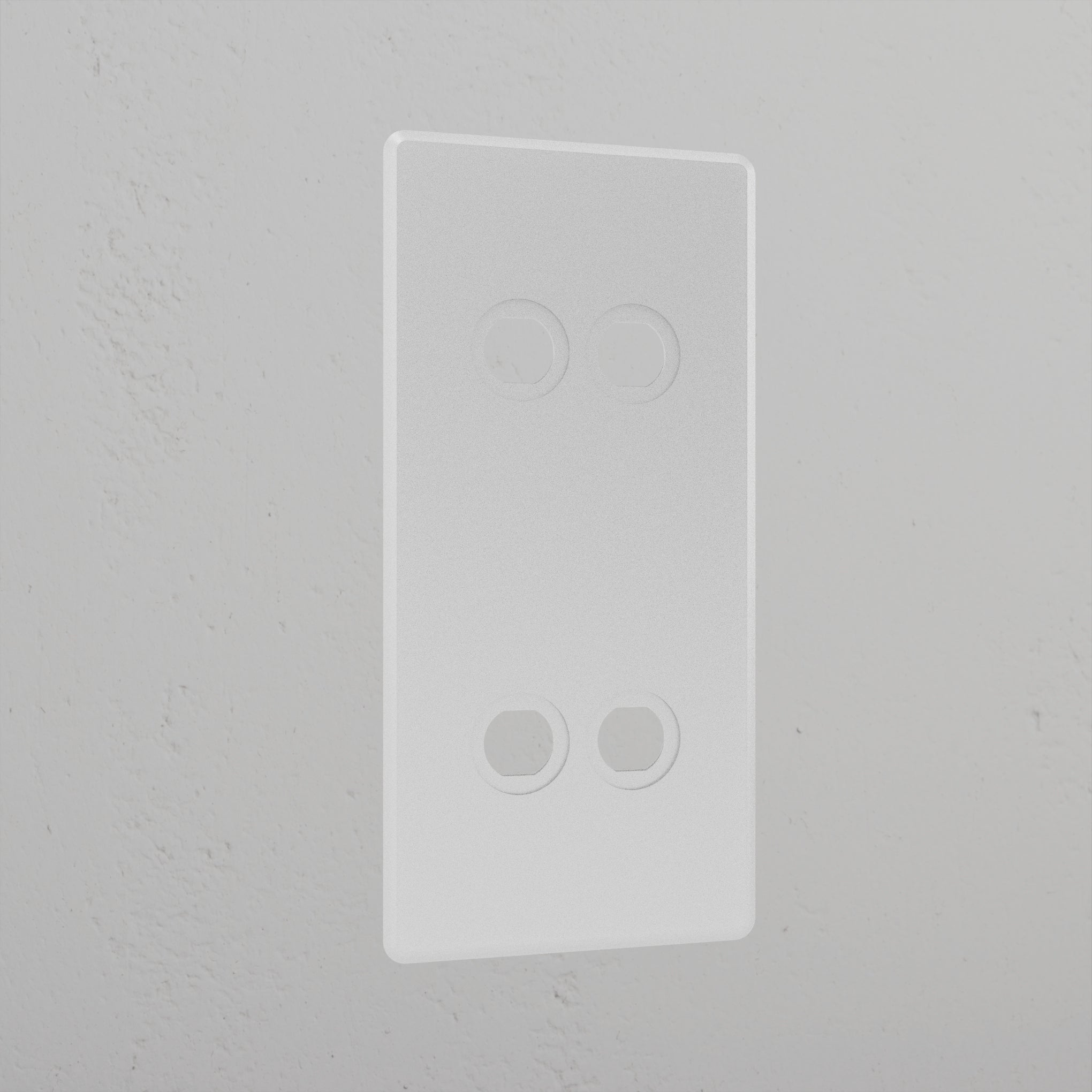 4G Vertical Switch Plate - Clear