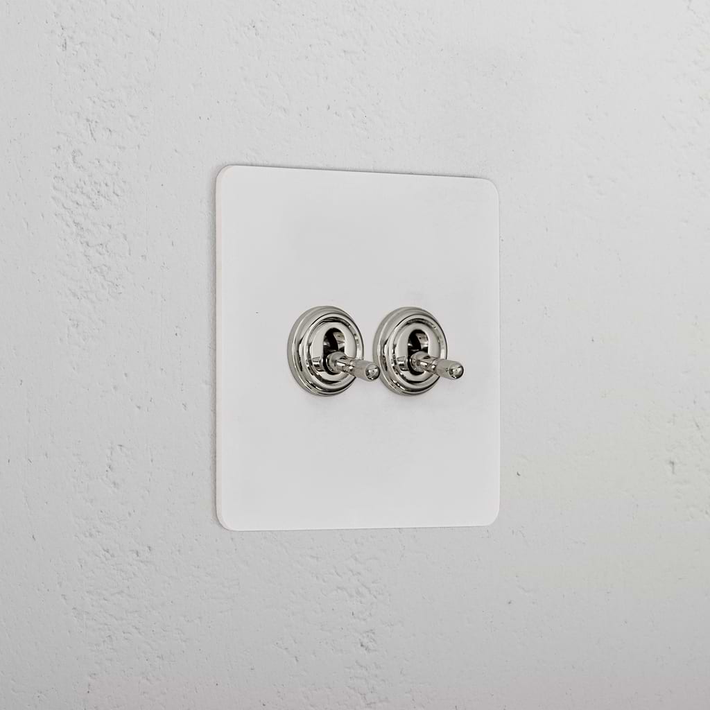 2G Two Way Toggle Switch _ Paintable Polished Nickel