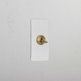 1G Architrave Intermediate Toggle Switch _ Paintable Antique Brass