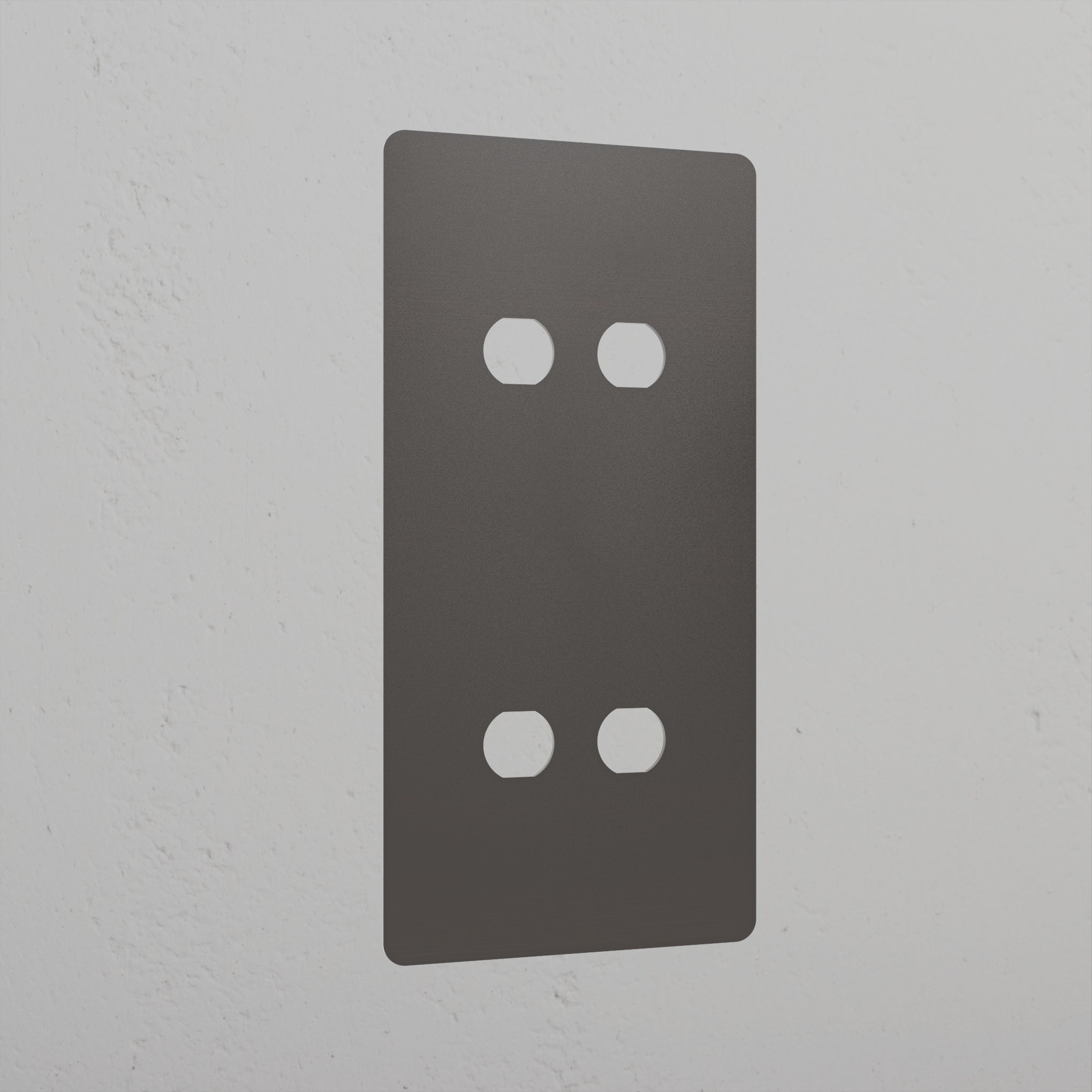 4G Vertical Switch Plate - Bronze