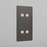 4G Vertical Switch Plate - Bronze