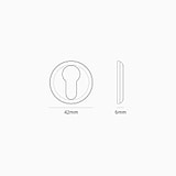 Canning Key Escutcheon - Polished Nickel