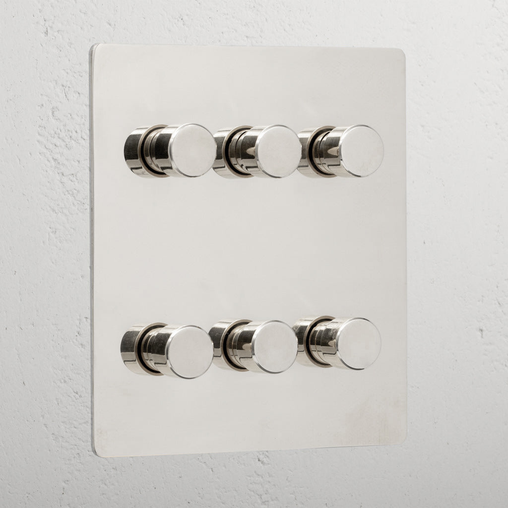 6G Two Way Dimmer Switch - Polished Nickel