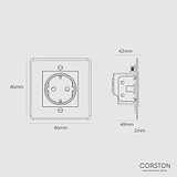 Schuko Socket - Clear White
