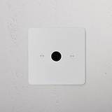 Flex Outlet - Paintable Black 1G socket with a customizable black finish for seamless integration in any decor.