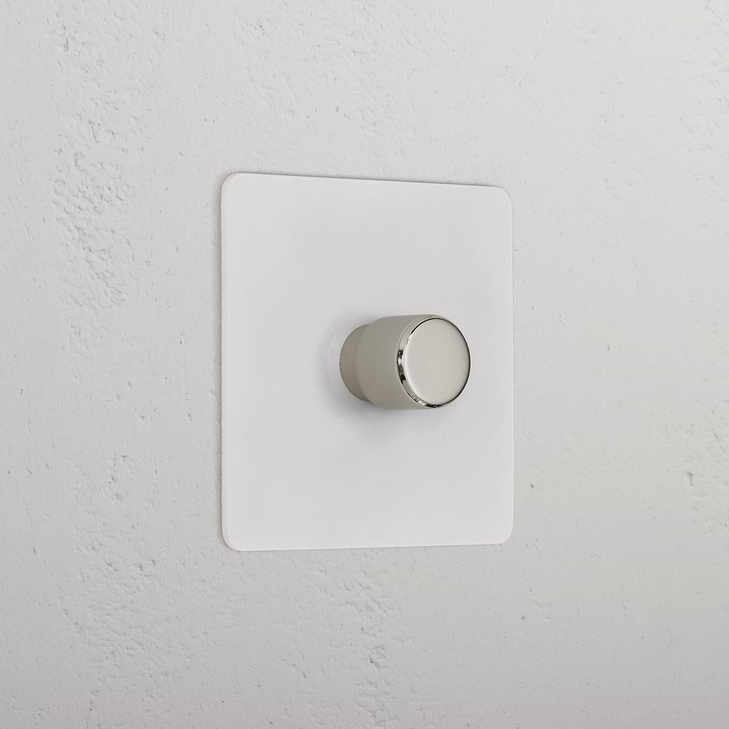 1G Two Way Dimmer Switch _ Paintable Polished Nickel