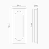 Regent Recessed Medium Pull - Bronze