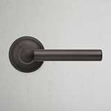 Bronze Harper Unsprung Door Handle On White Background