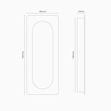 Regent Recessed Medium Pull - Bronze