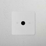 Flex Outlet - Paintable Black 1G socket with a customizable black finish for seamless integration in any decor.