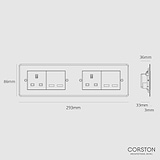 2x 13A Socket + 2x USB A+C Fast Charge - Clear White