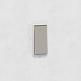 Intermediate Rocker Switch - Polished Nickel White