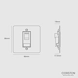 BT Master Socket - Polished Nickel White