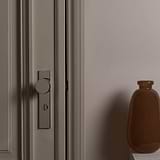 Poplar Long Plate Sprung Door Knob & Thumbturn - Polished Nickel 