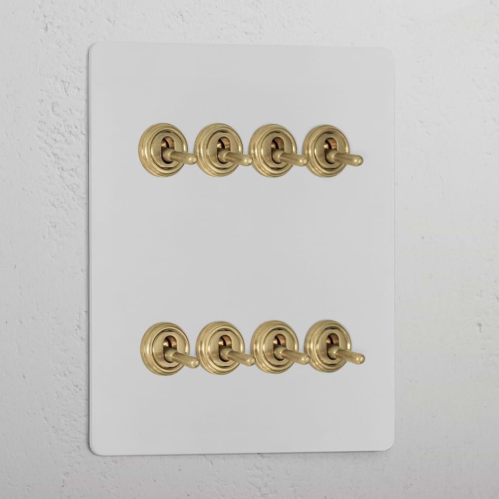8G Two Way Toggle Switch _ Paintable Antique Brass