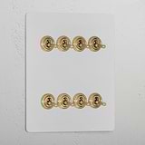 8G Two Way Toggle Switch _ Paintable Antique Brass
