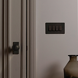 Poplar Short Plate Sprung Door Knob - Bronze 