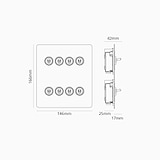 8G Two Way Toggle Switch - Paintable Bronze