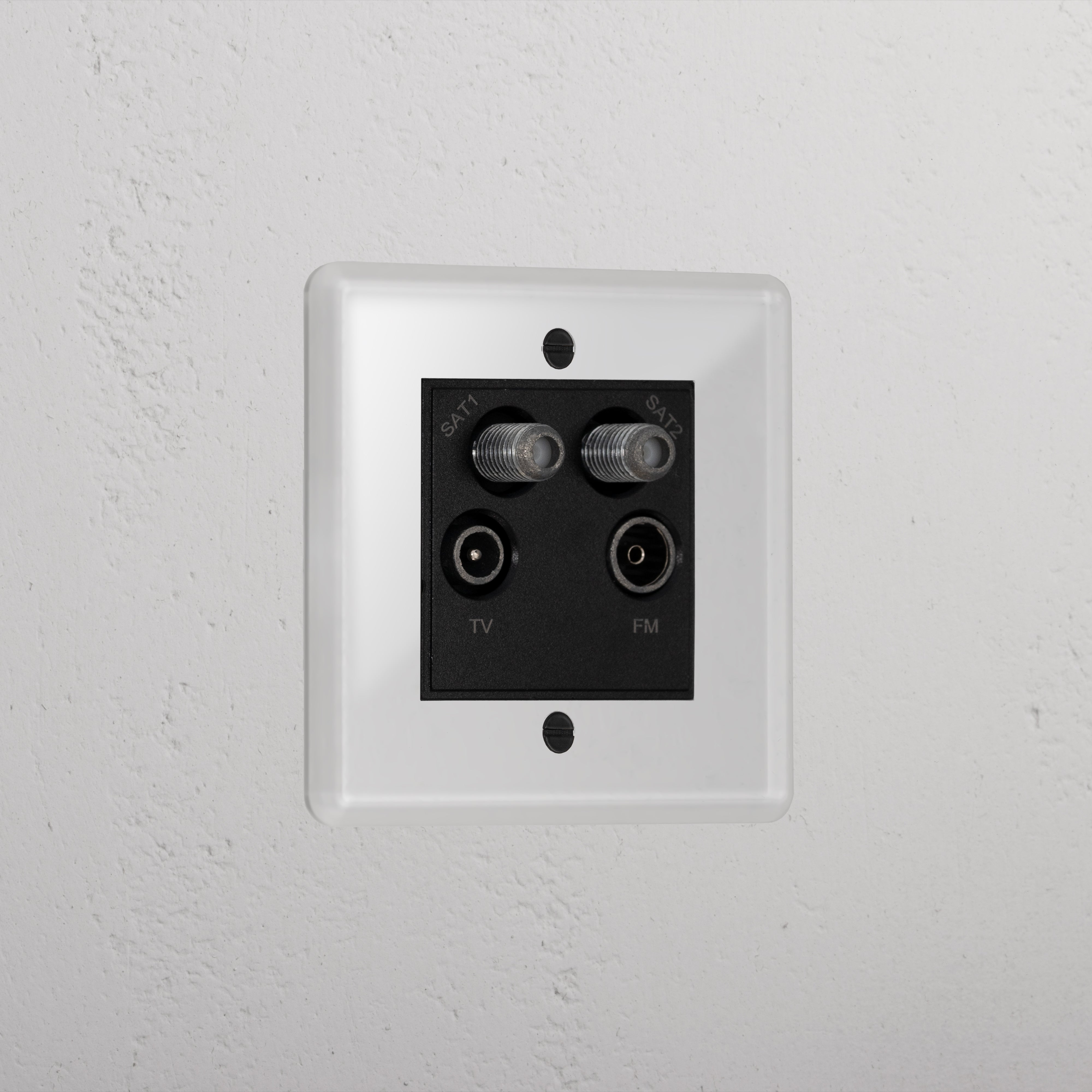 Clear Aerial Luxury Socket Black