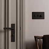 Digby Long Plate Sprung Door Handle & Thumbturn - Bronze  