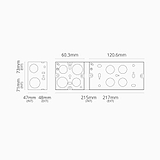 Single + Double Metal Back Box 47mm