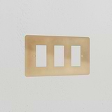 3G Rocker Switch Plate - Antique Brass