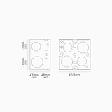 Single Metal Back Box 47mm