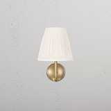 Small Malvern Wall Light in Alabaster White front facing