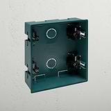 2x Double Plasterboard Back Box Portrait