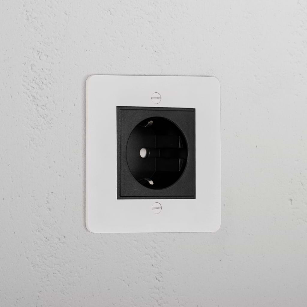 Schuko Socket _ Paintable Black