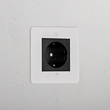 Schuko Socket _ Paintable Black