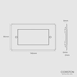 Double Module Brush Plate - Clear Black
