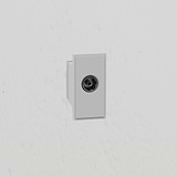 TV Single Outlet - White